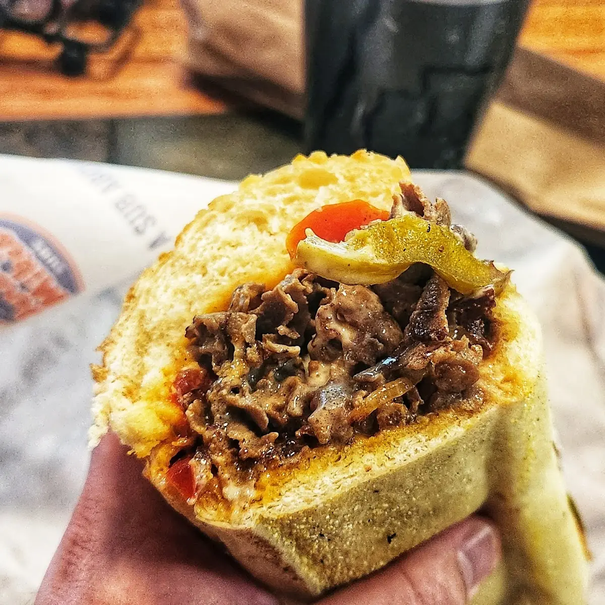 Chipotle Philly with Cherry Pepper Relish