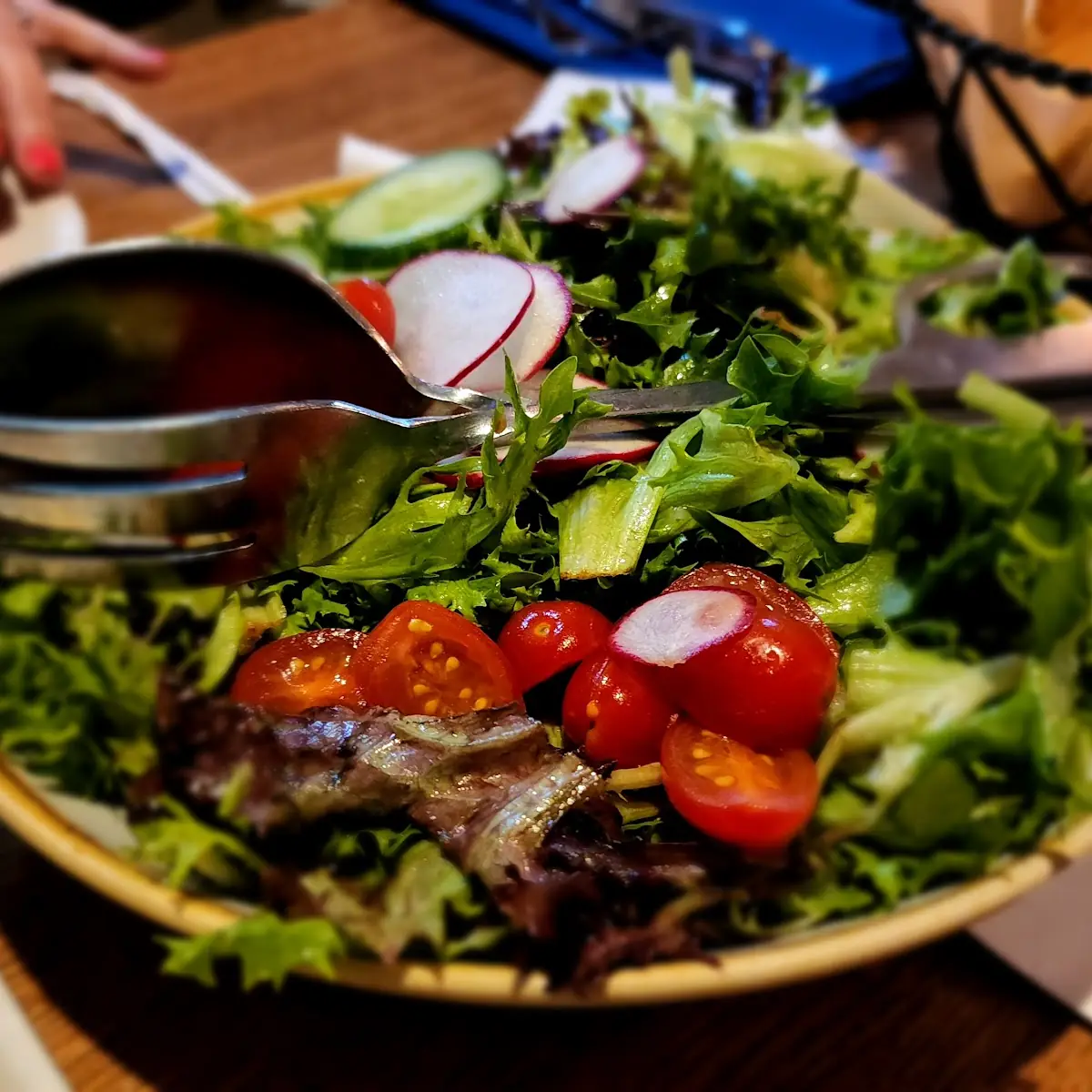 Salad & Rolls