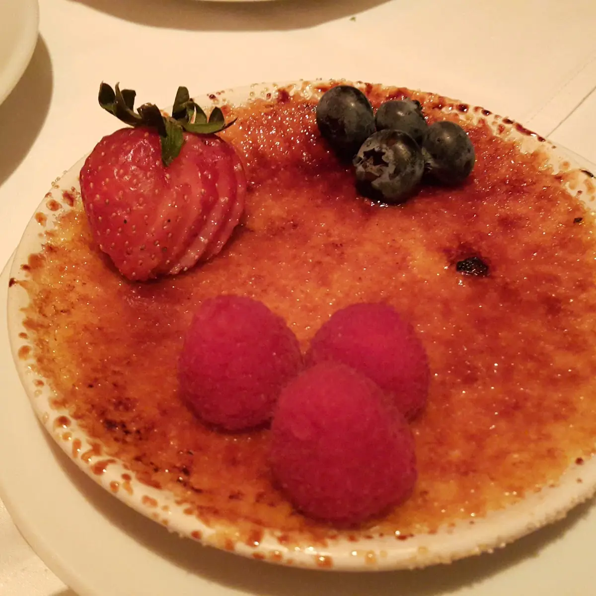 Crème Brûlée with Fresh Berries