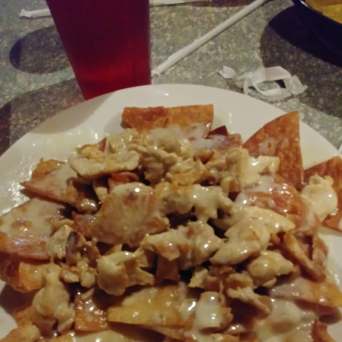 Grilled Chicken and Cheese Nachos