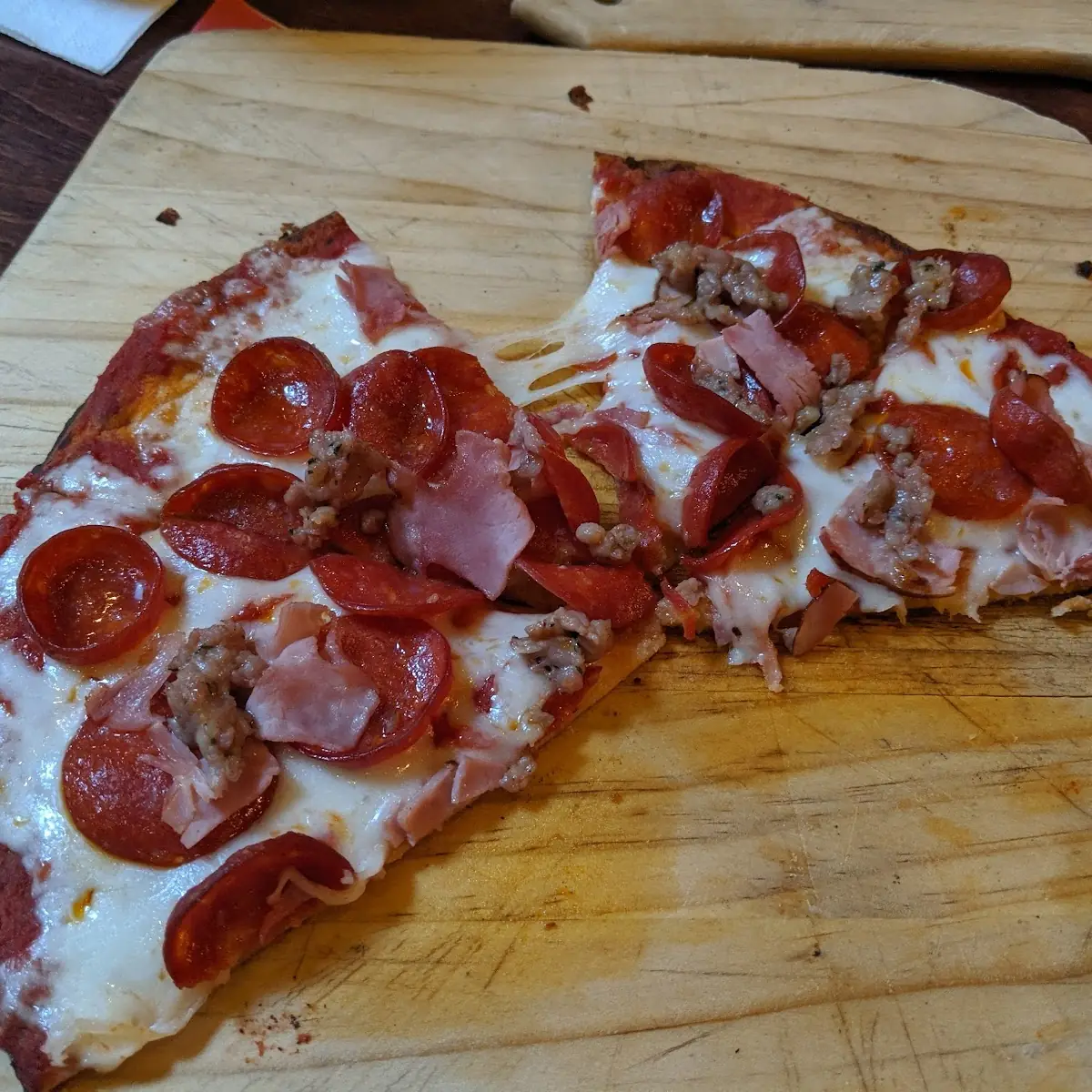 Cauliflower Crust Meat Pizza