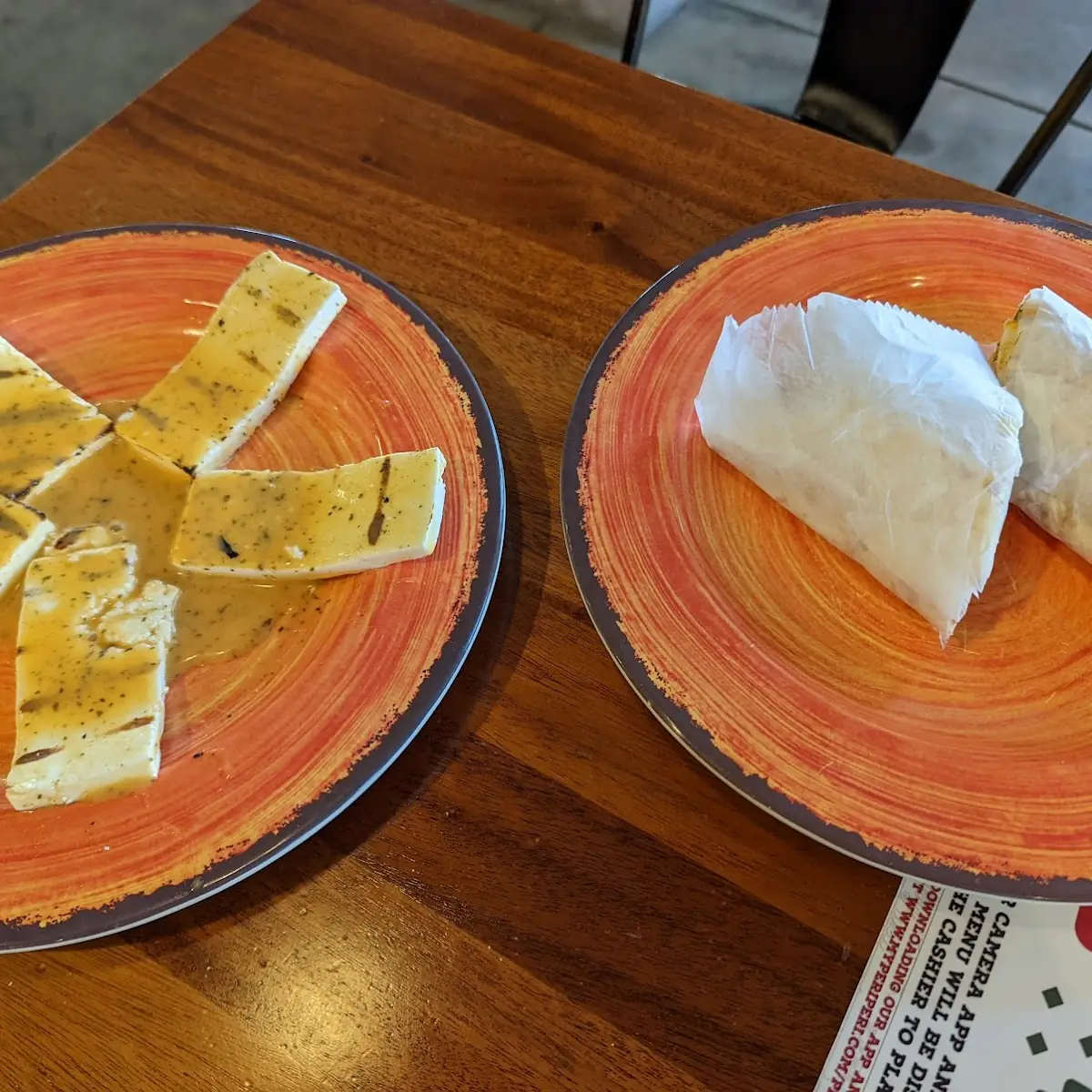 Paneer and Falafel Wrap