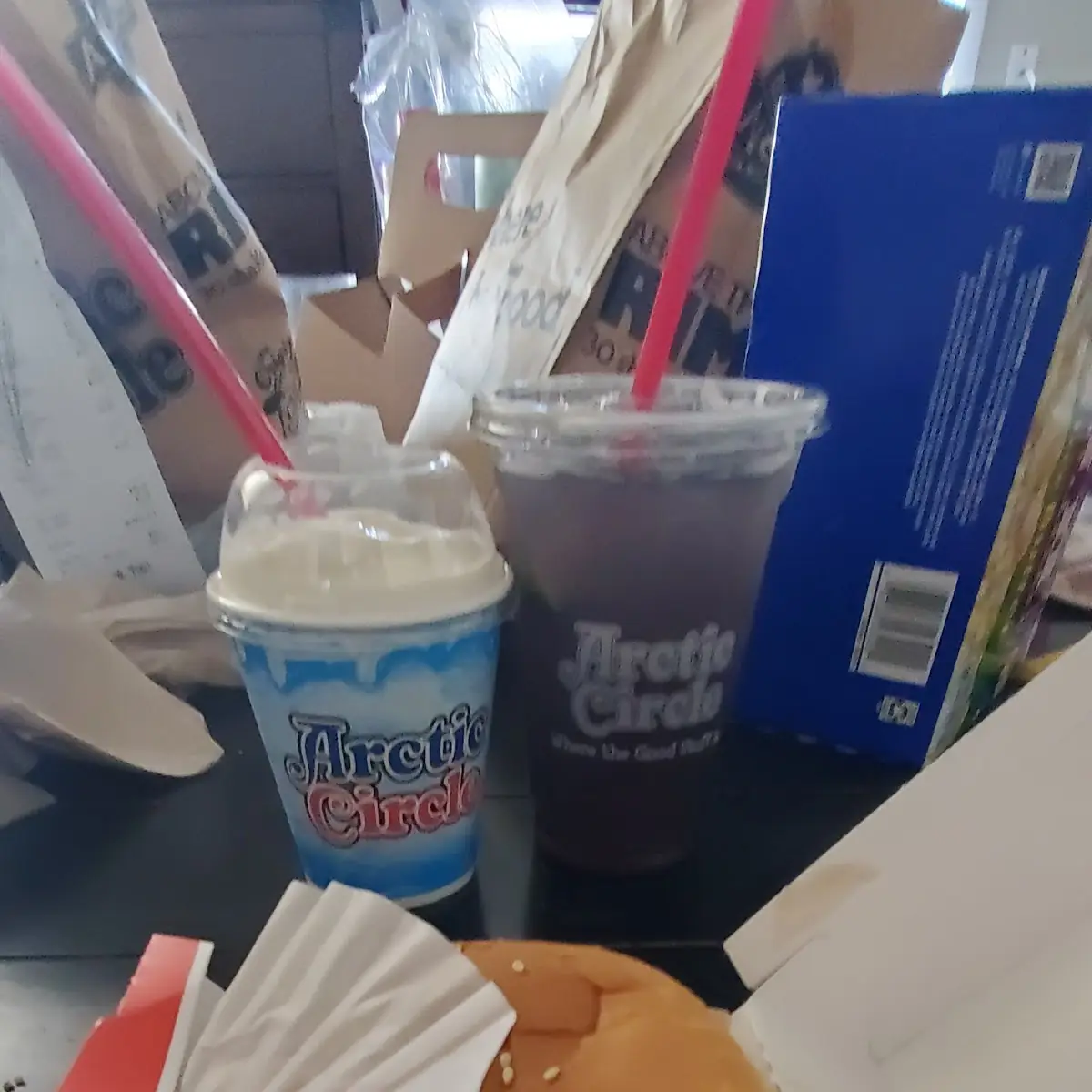 Ranch Burger with Lime Ricky