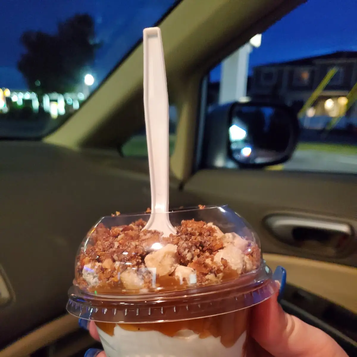 Sundae with Caramel Cookie Dough and Toffee