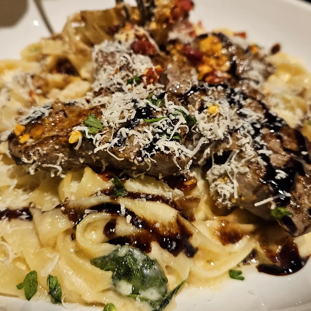 Steak Gorgonzola Alfredo