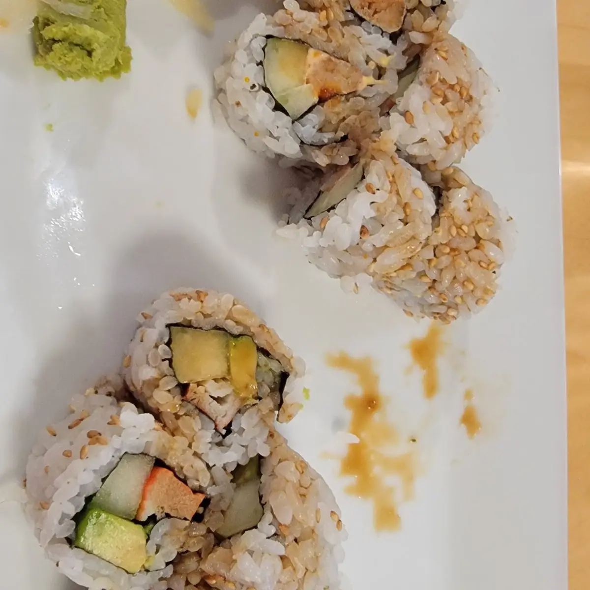 California Hand Roll and Spicy Crab Roll