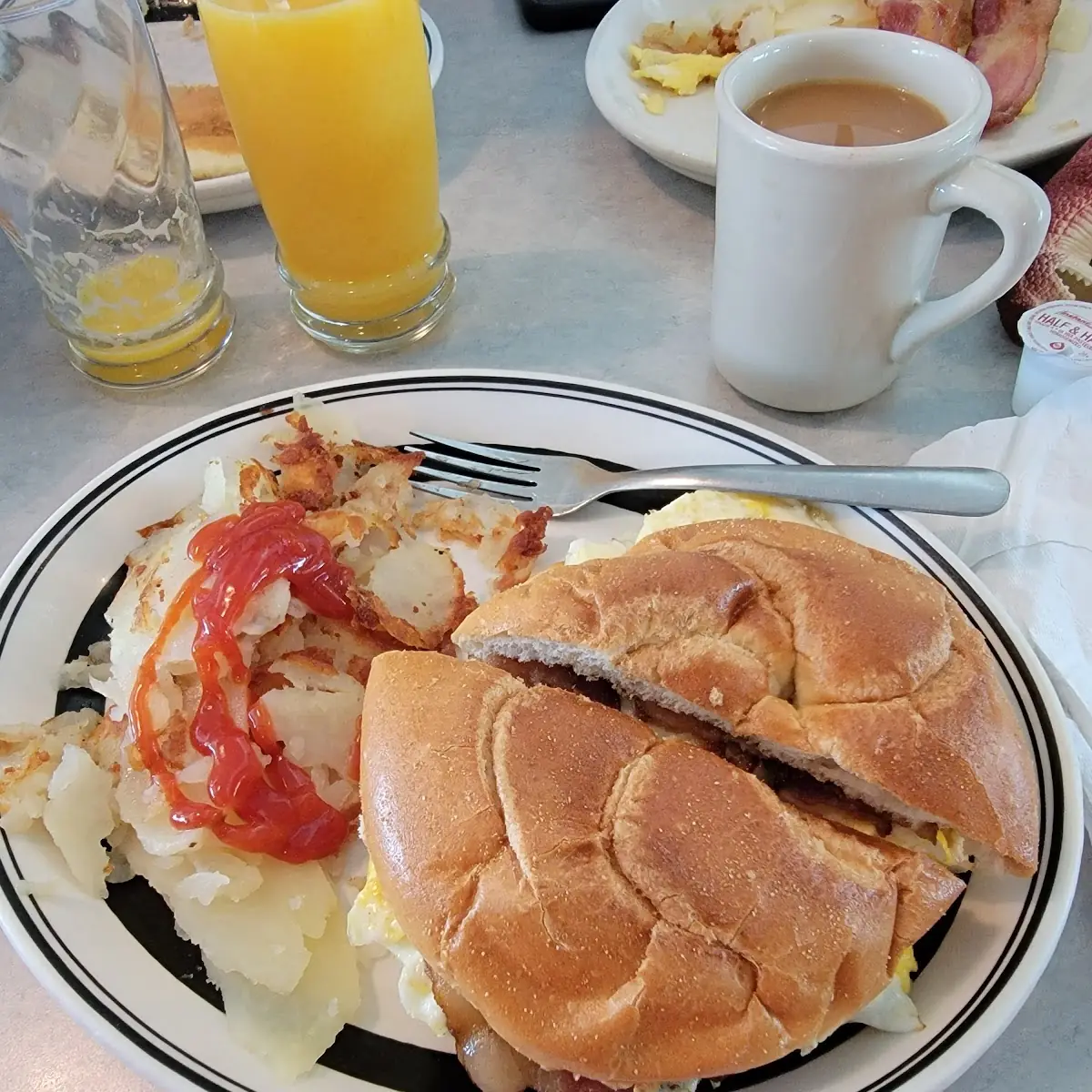 Bacon Egg and Cheese on the Rolls
