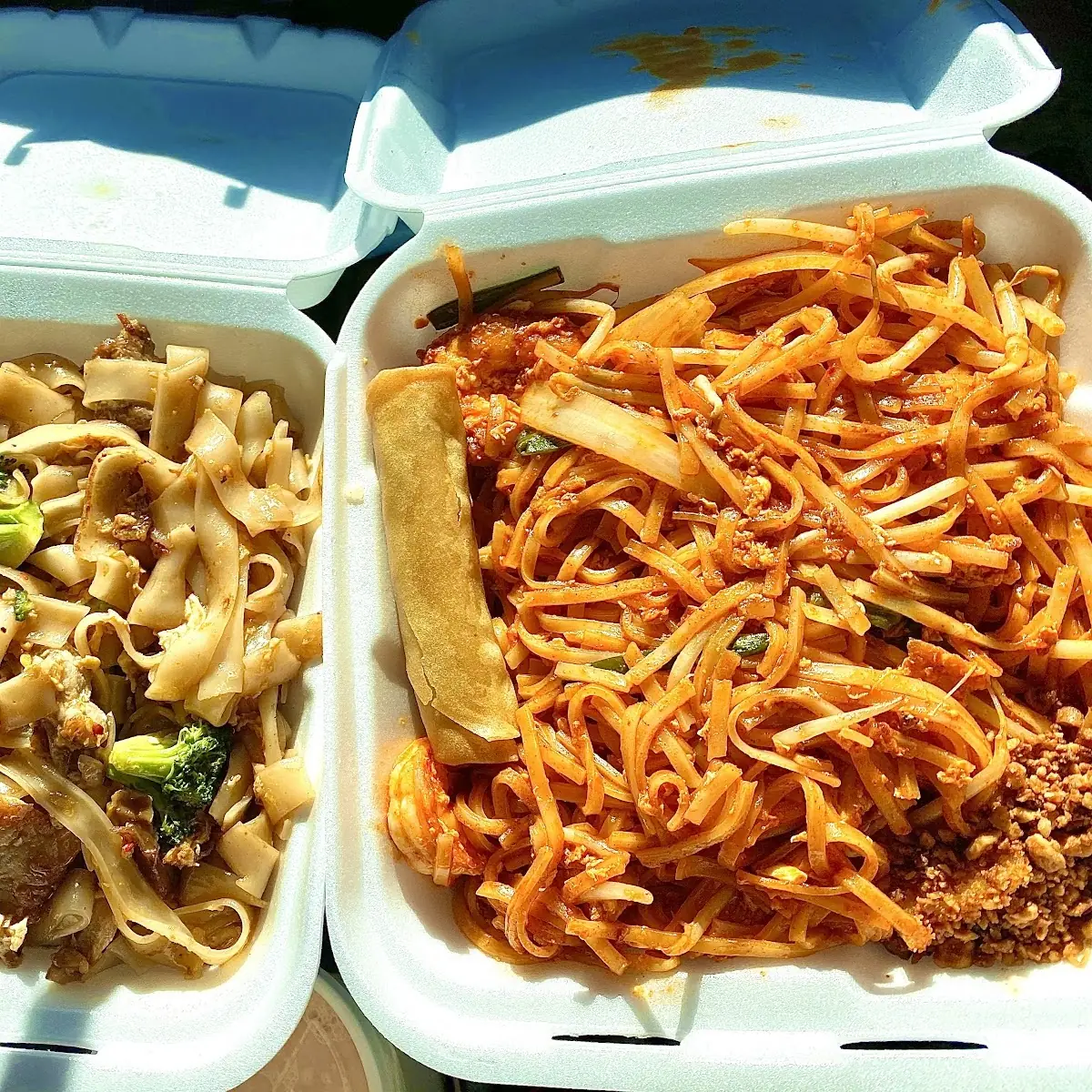 Pad See EW and Pad Thai