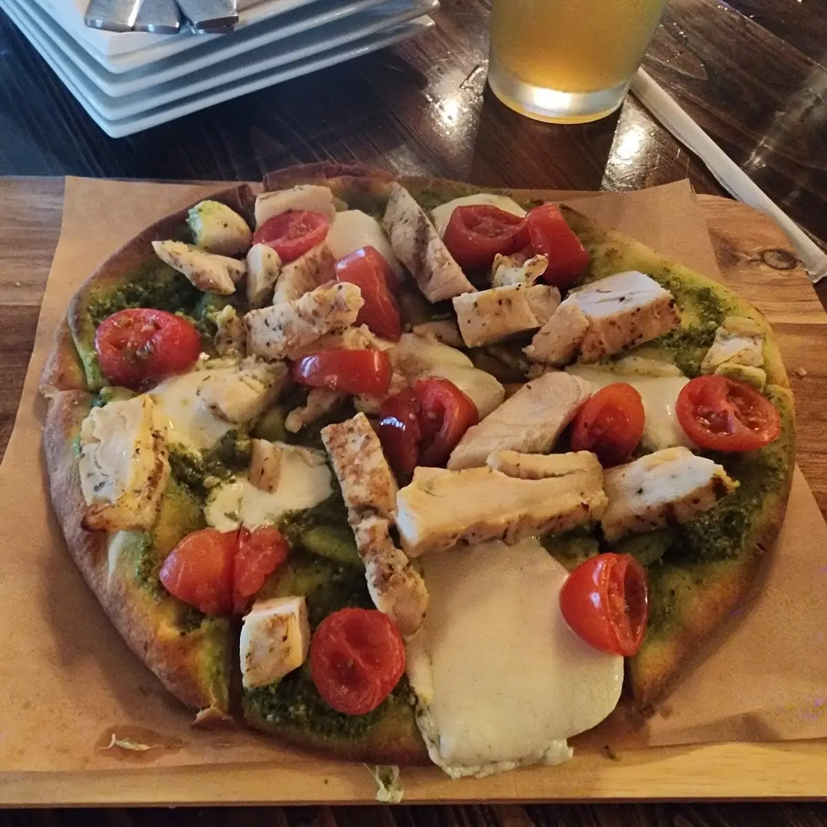 Chicken Pesto Flatbread