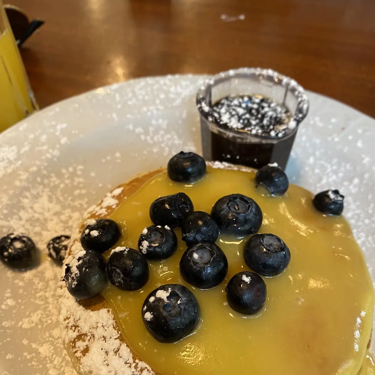 Blueberry & Lemon Curd Pancakes