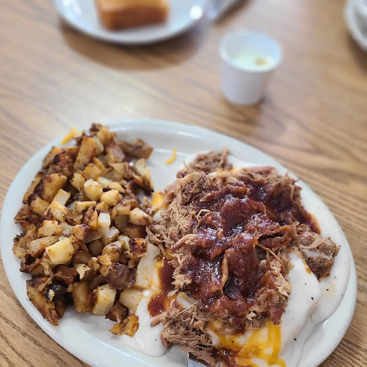 Pulled Pork with Biscuits and Gravy