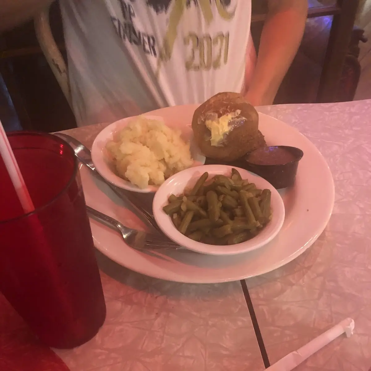 Mashed Potato and Green Beans