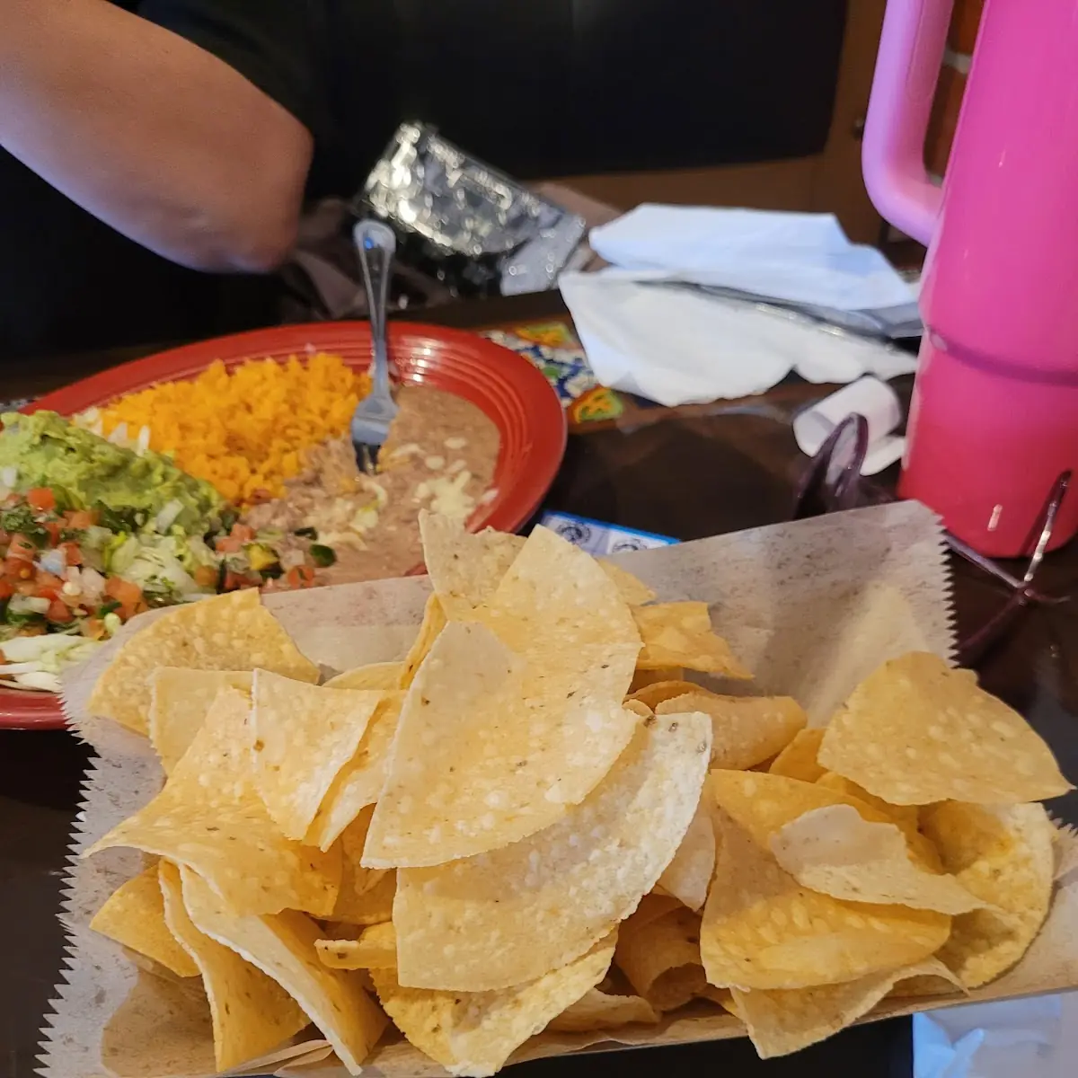 Chips Salsa and Queso