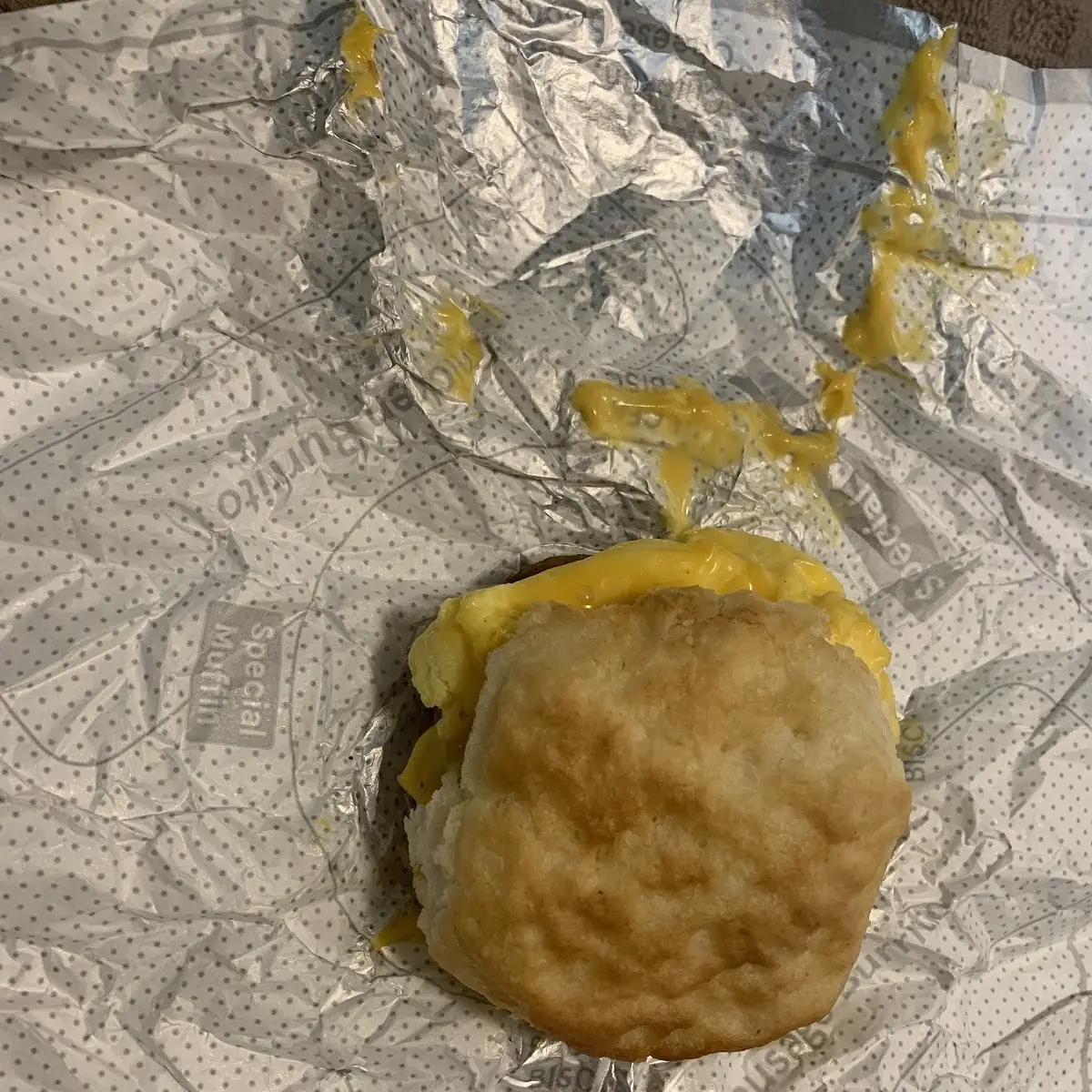 Sausage Egg and Cheese Sandwich