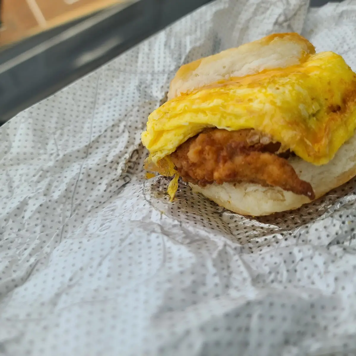Original Chicken Biscuit with Egg and Cheese