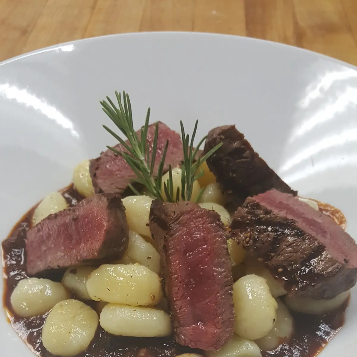 Potato Gnocchi with Filet Mignon