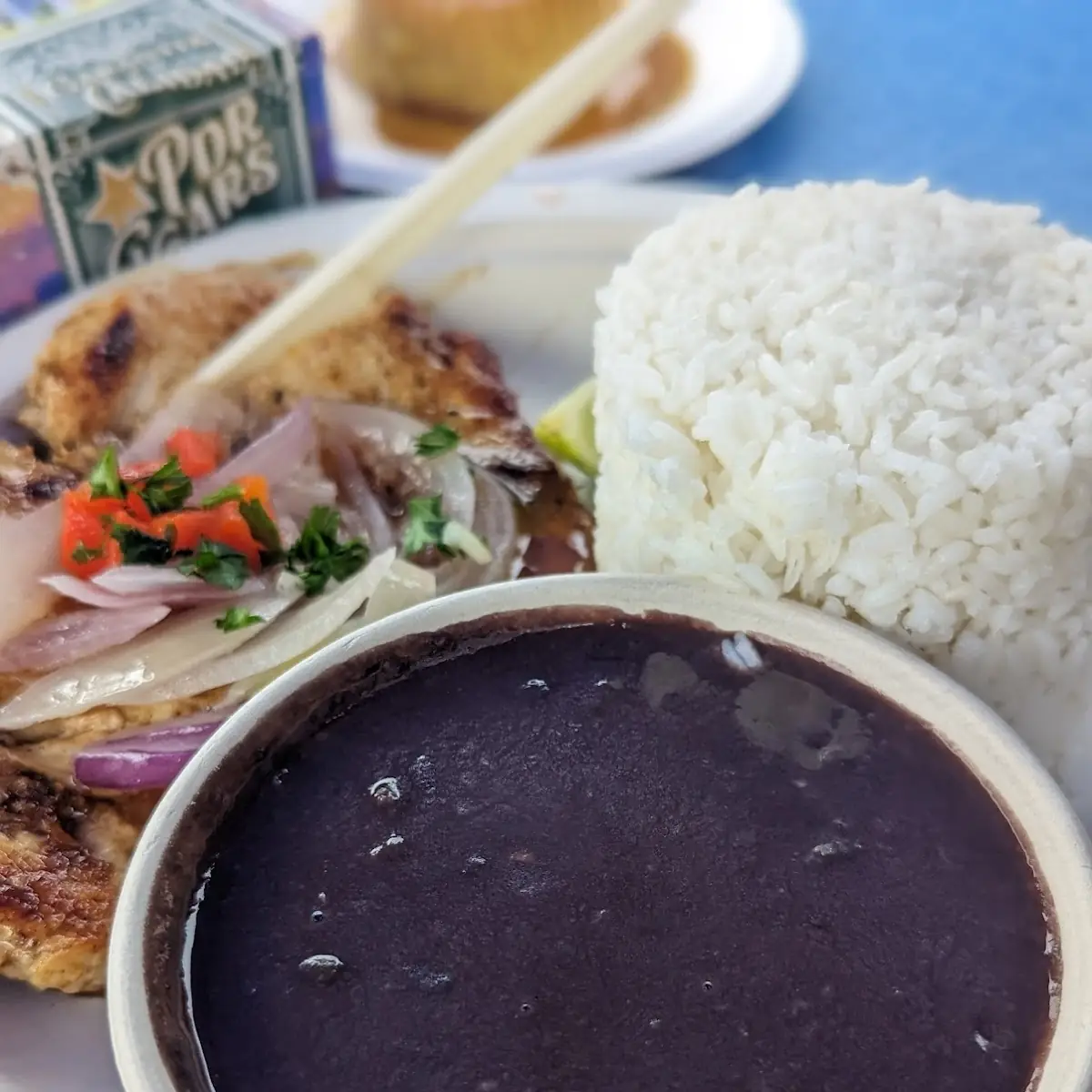Pork Rice and Black Beans