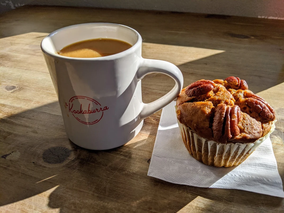Coffee and Pecan Orange Muffin