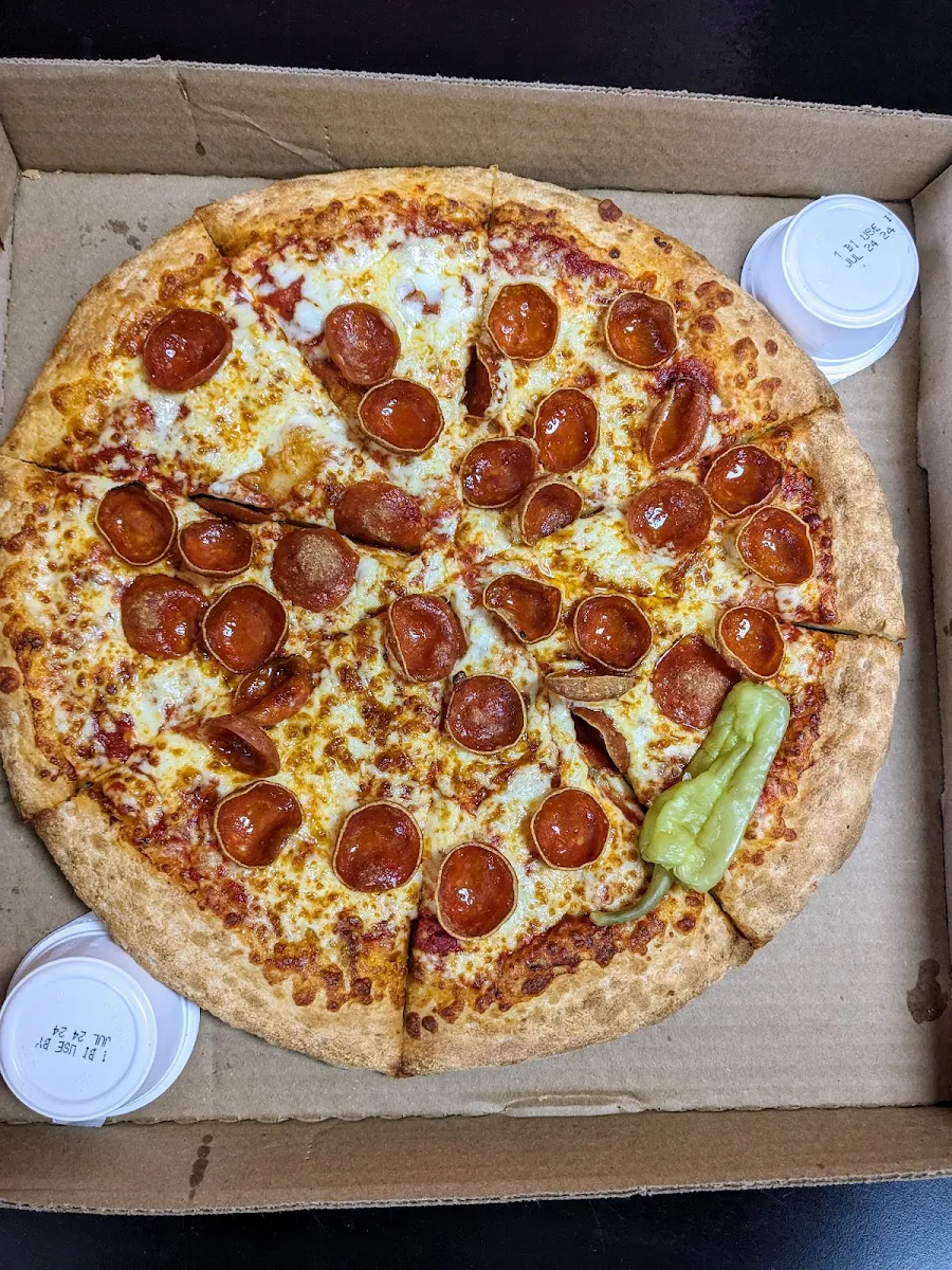 Pepperoni Pizza, Papa Johns Pizza