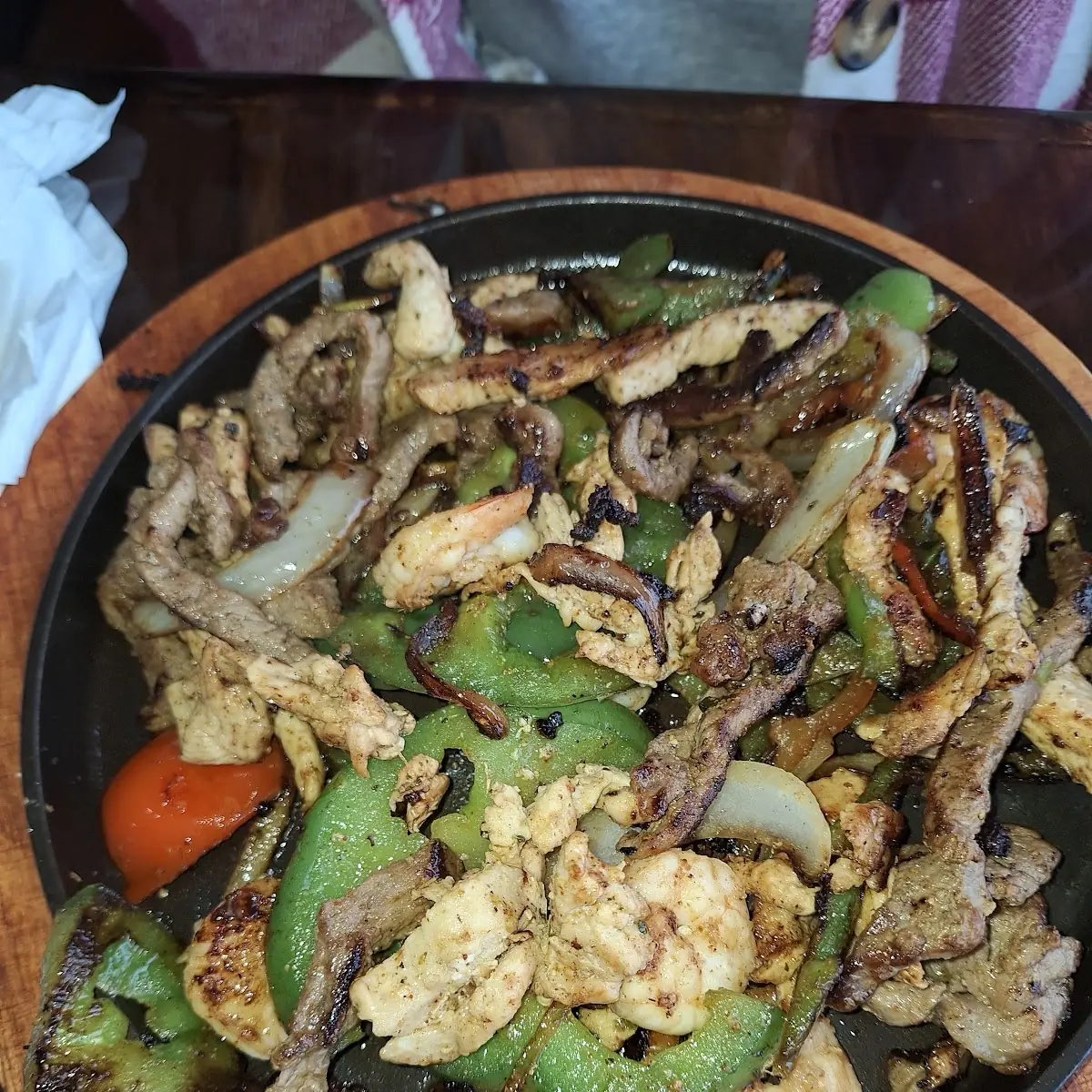 Steak and Shrimp Fajitas