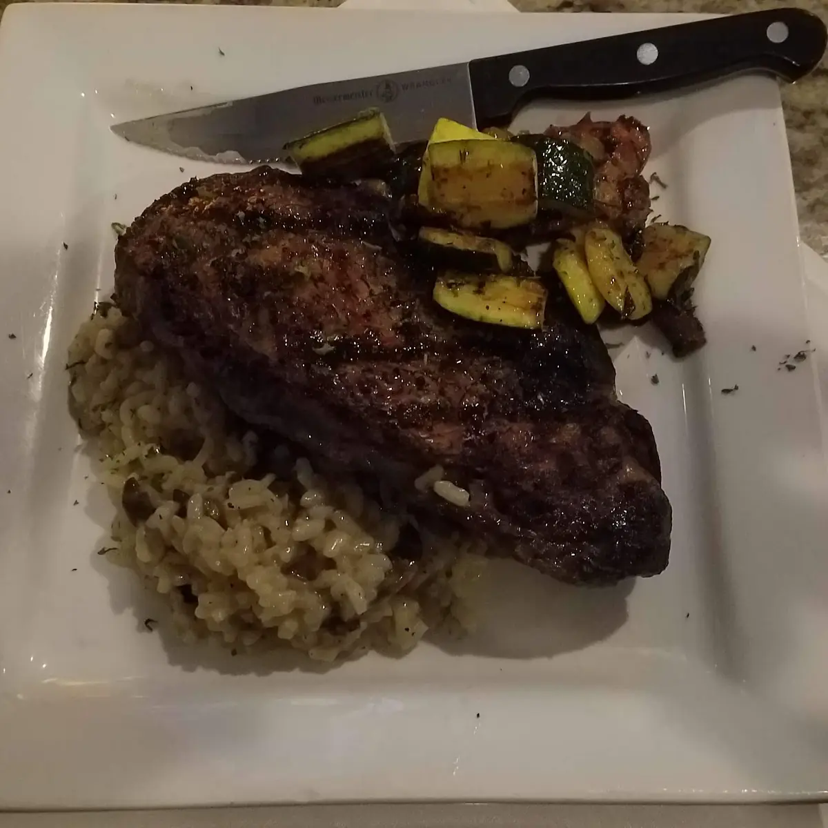 Ribeye Steak Risotto & Mixed Vegetables
