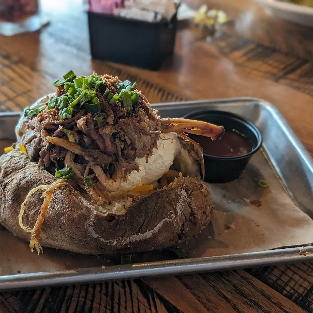 BBQ Stuffed Baked Potato