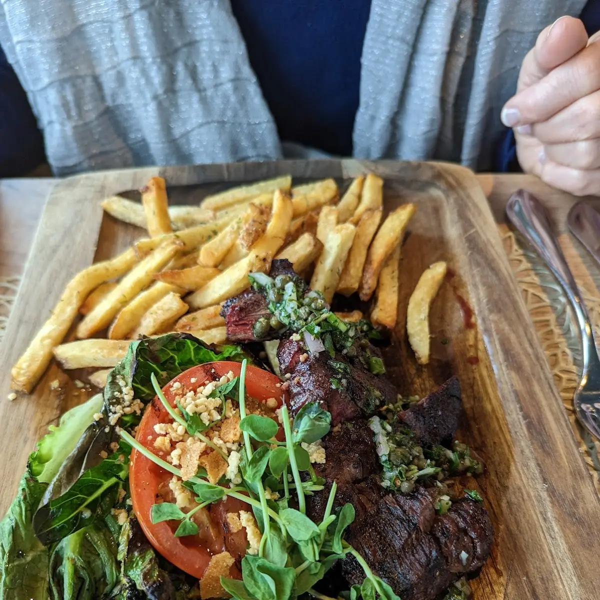 Grilled Skirt Steak & Fries