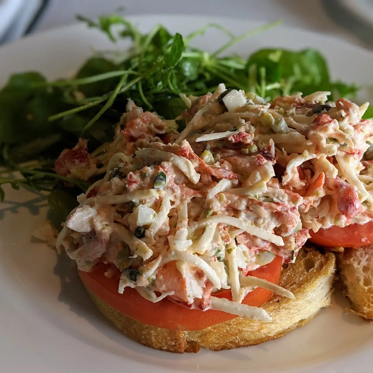 Open-Faced Maine Lobster Salad Sandwich