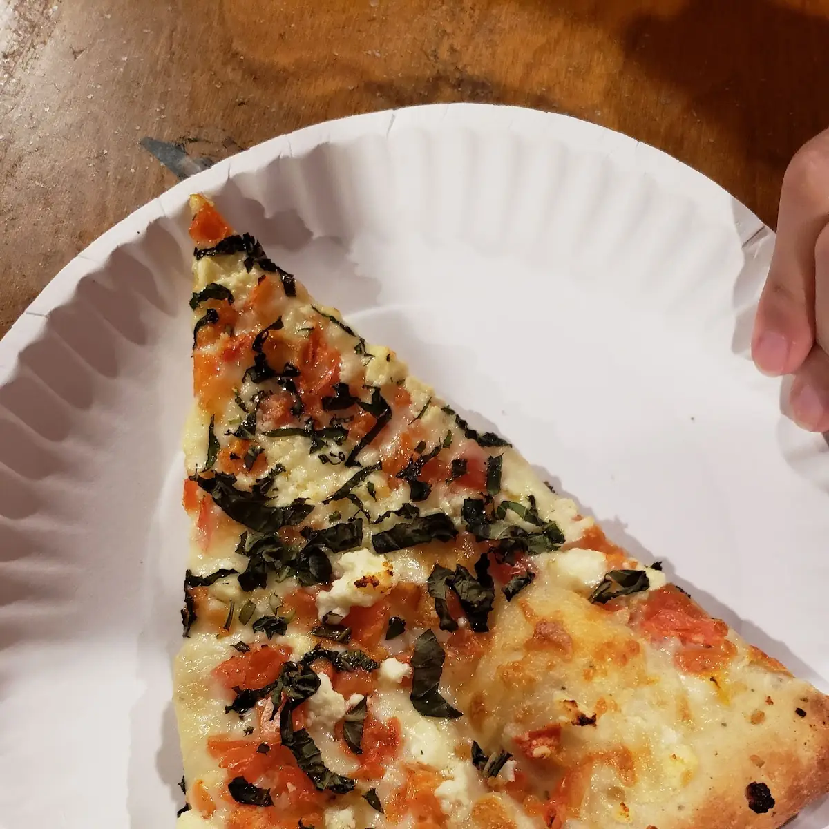 Basil White Cheese Pizza