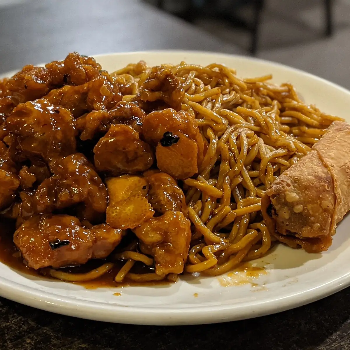 Orange Chicken with Lo Mein
