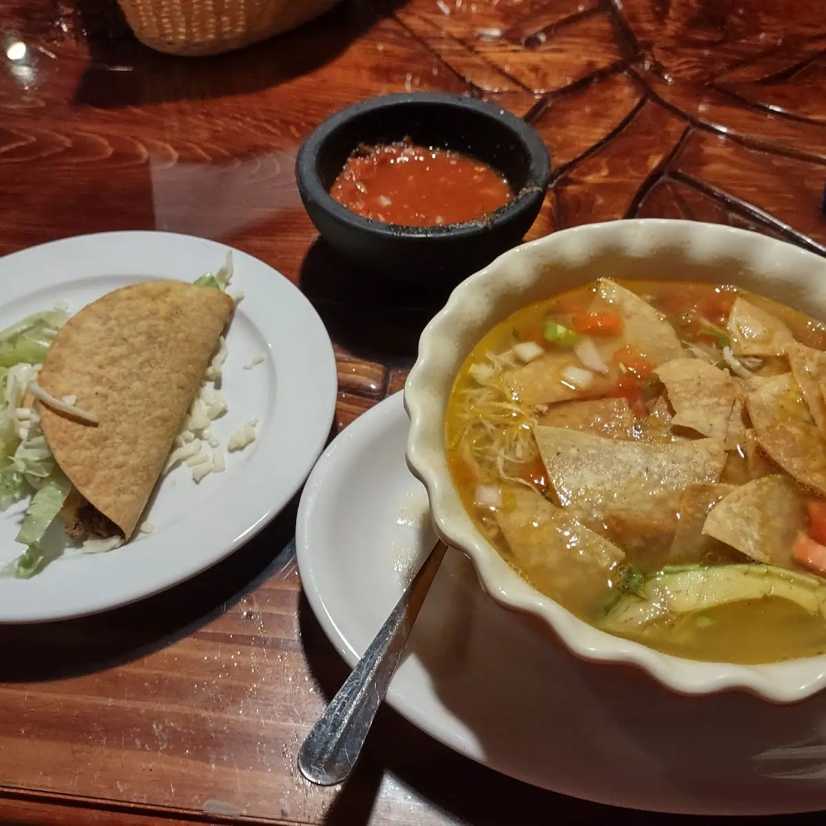 Beef Taco and Chicken Tortilla Soup