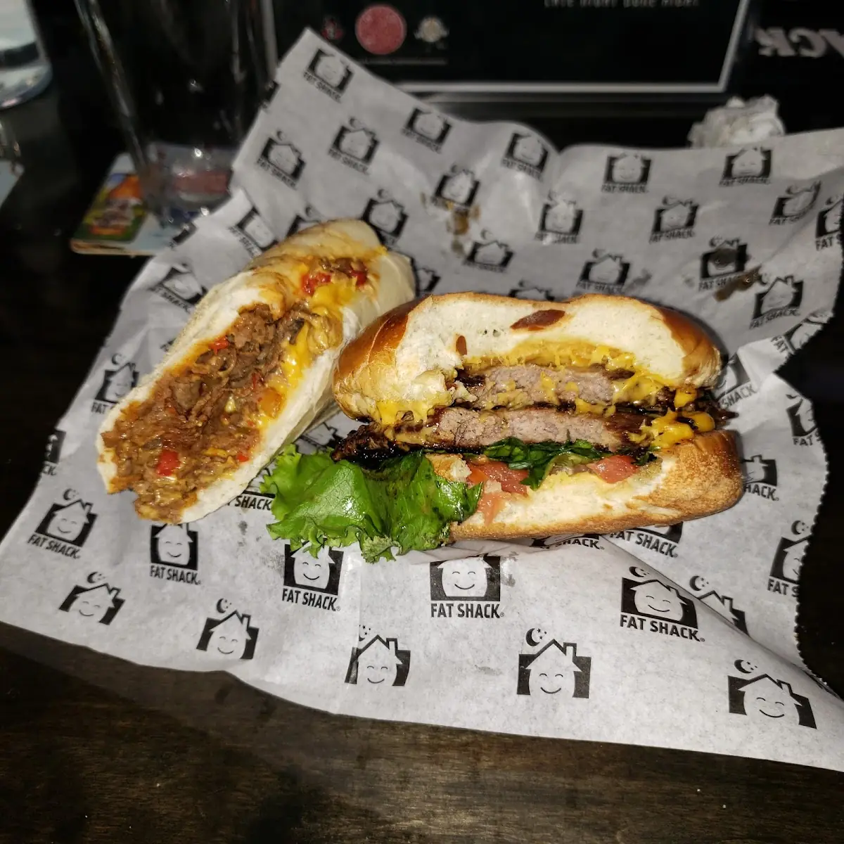 Double Cheeseburger with Philly Steak