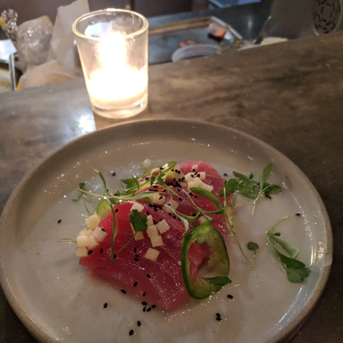 Yellow Fin Tuna Crudo