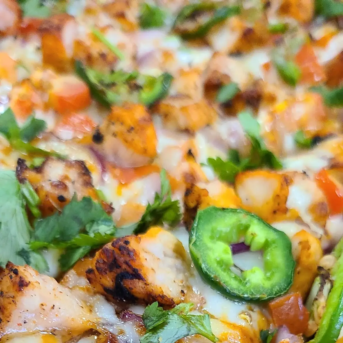 Butter Chicken Pizza