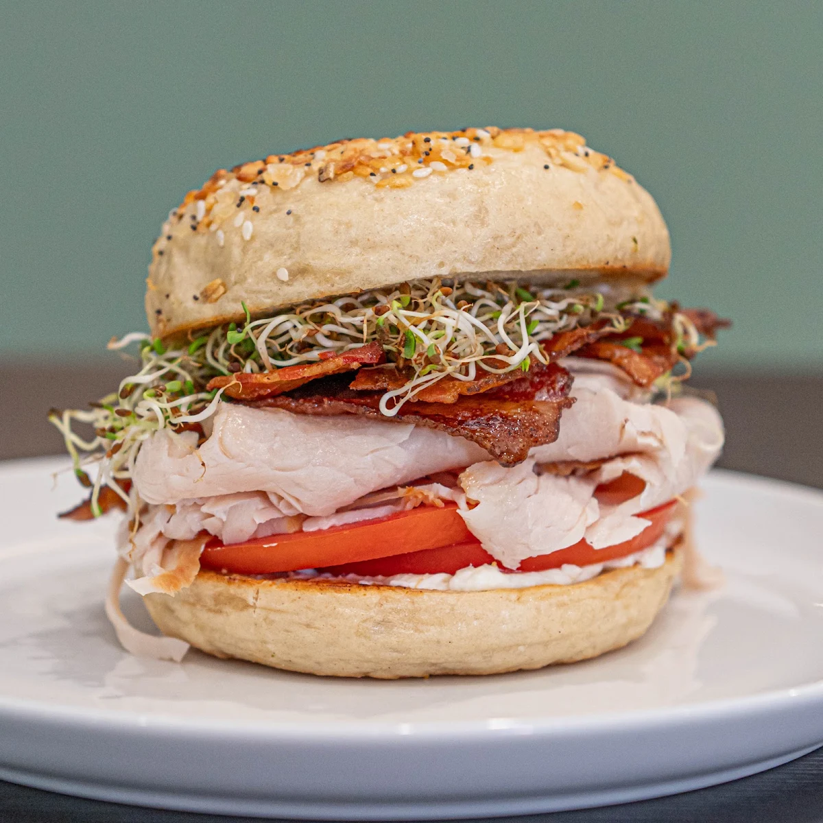 Turkey Bagel Sandwich