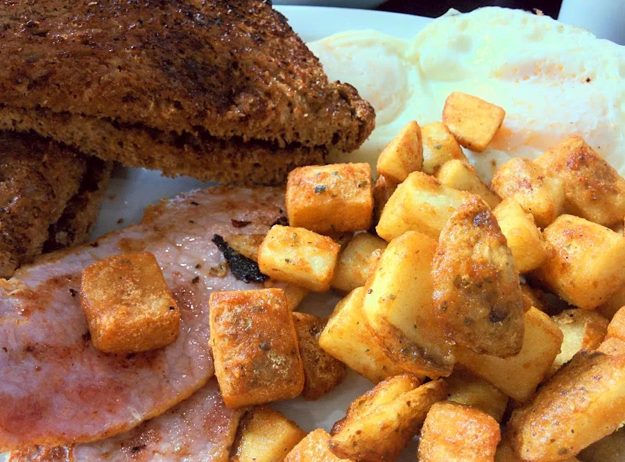 Breakfast Eggs Potatoes Toast Ham, Bartliff's Bakery & Restaurant