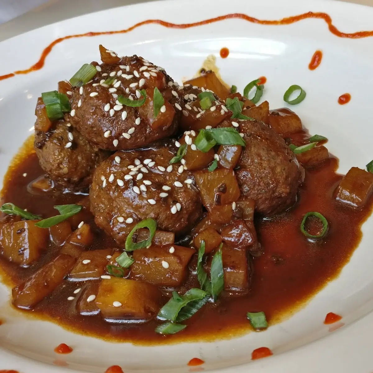 Korean BBQ Meatballs