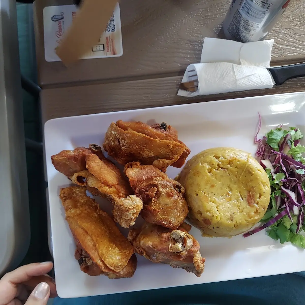 Carne Frita Con Mofongo