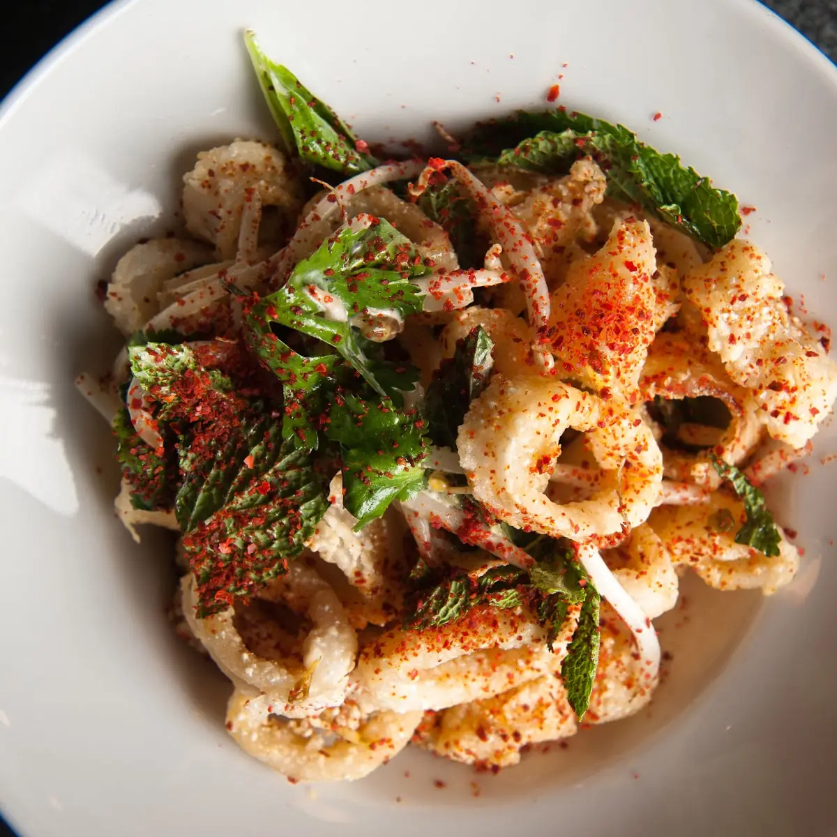 Rice Dusted Point Judith Calamari PF