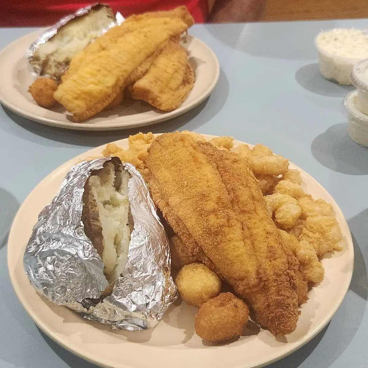 Baby Flounder and Shrimp Platter