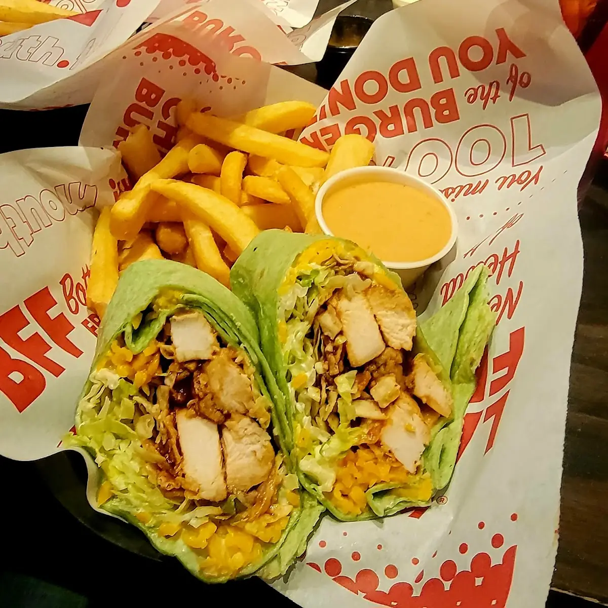 Whiskey River BBQ Chicken Wrap