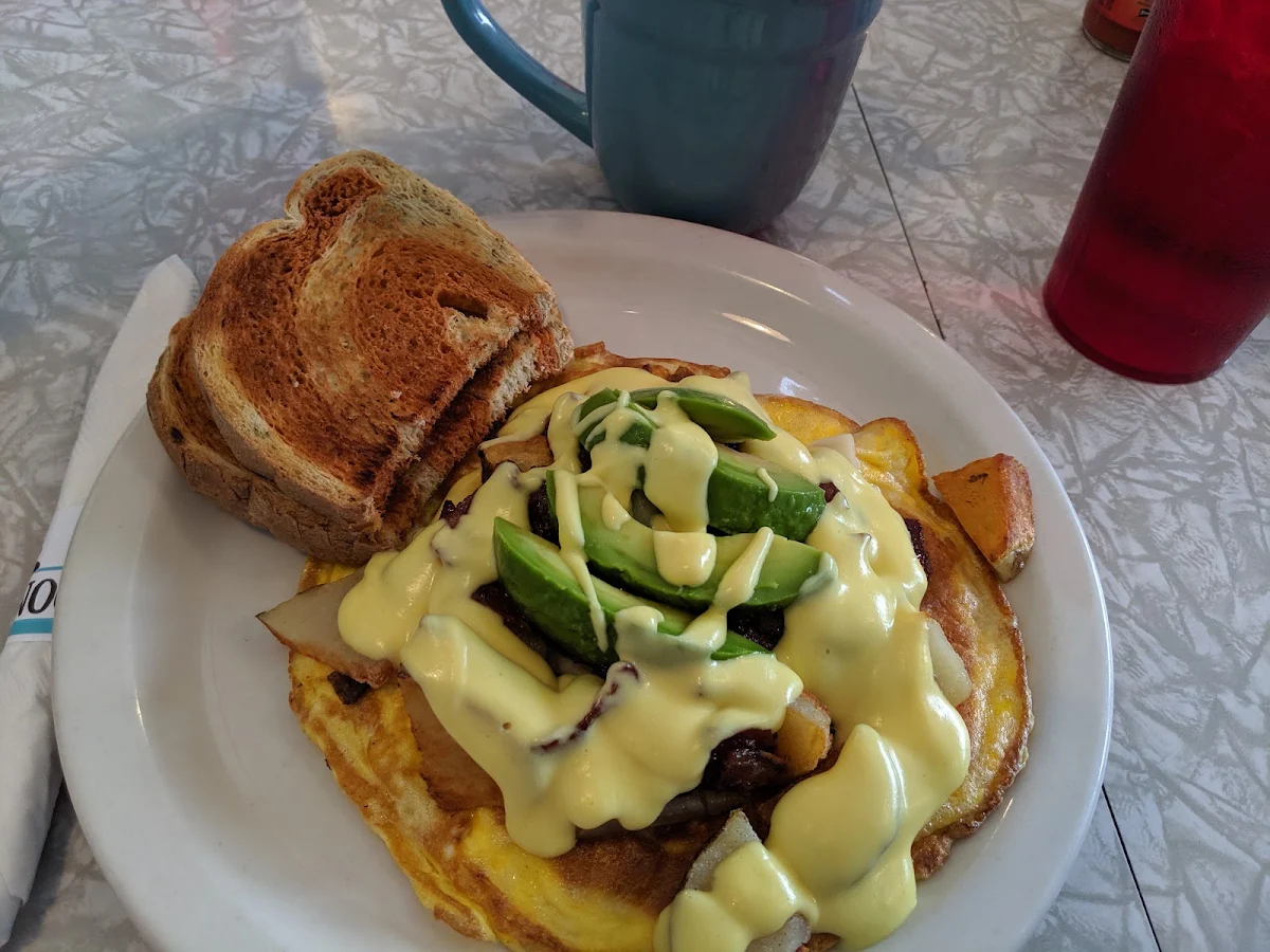 West Coast Open Face Omelette