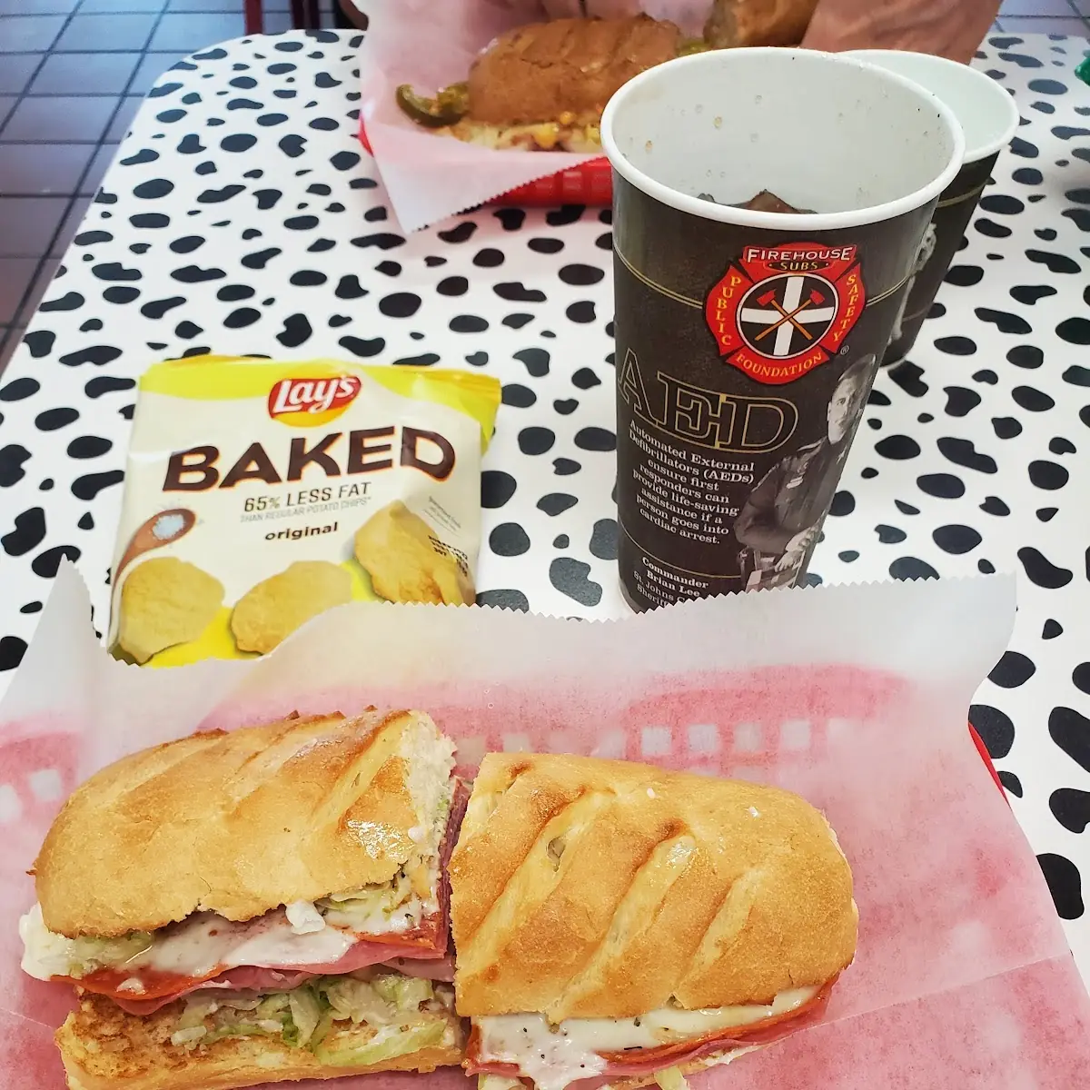 Submarine Sandwich and Chips