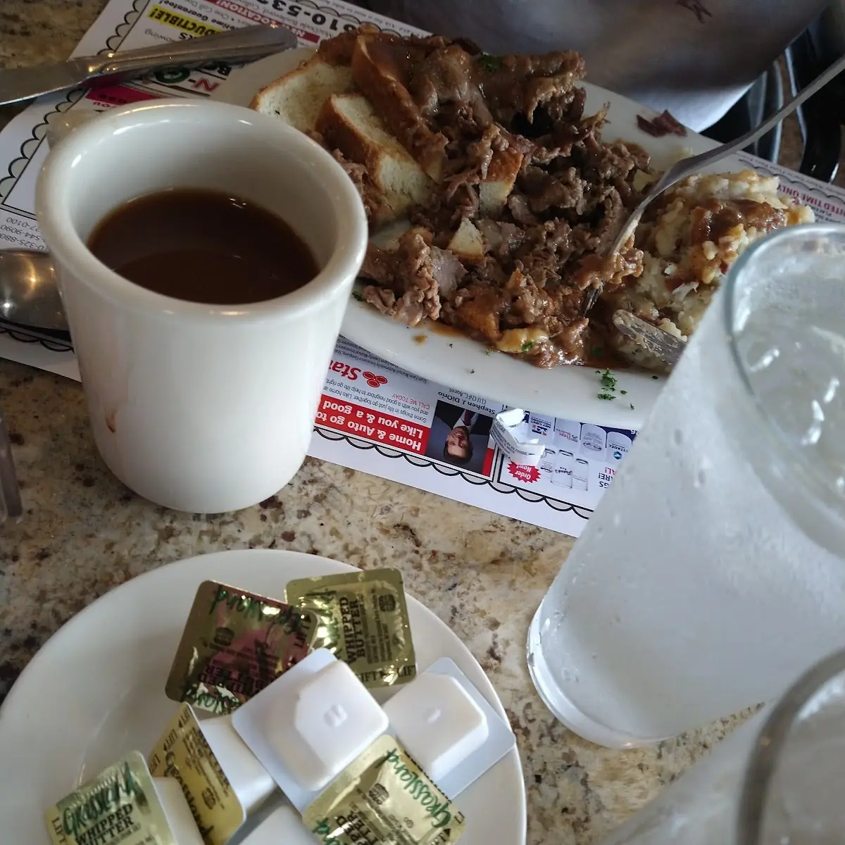 Open Faced Roast Beef Dry as Hell Bread Was Hard