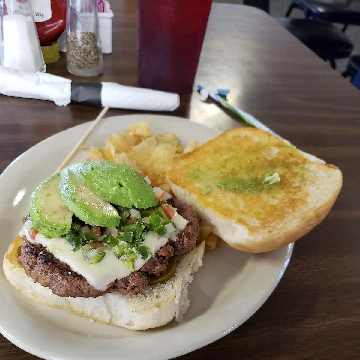 Green Chili Burger