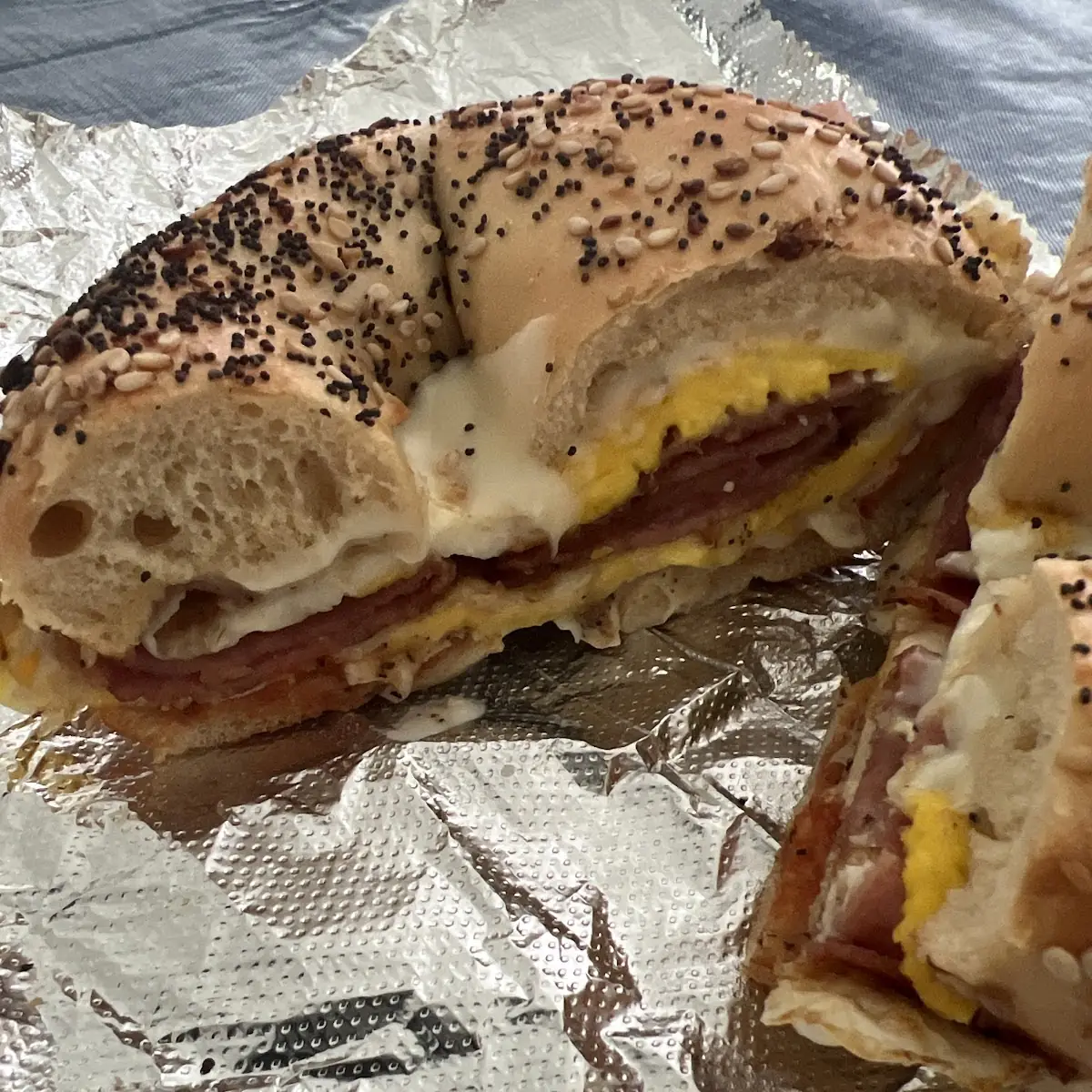 Pork Roll Egg and Cheese Bagel