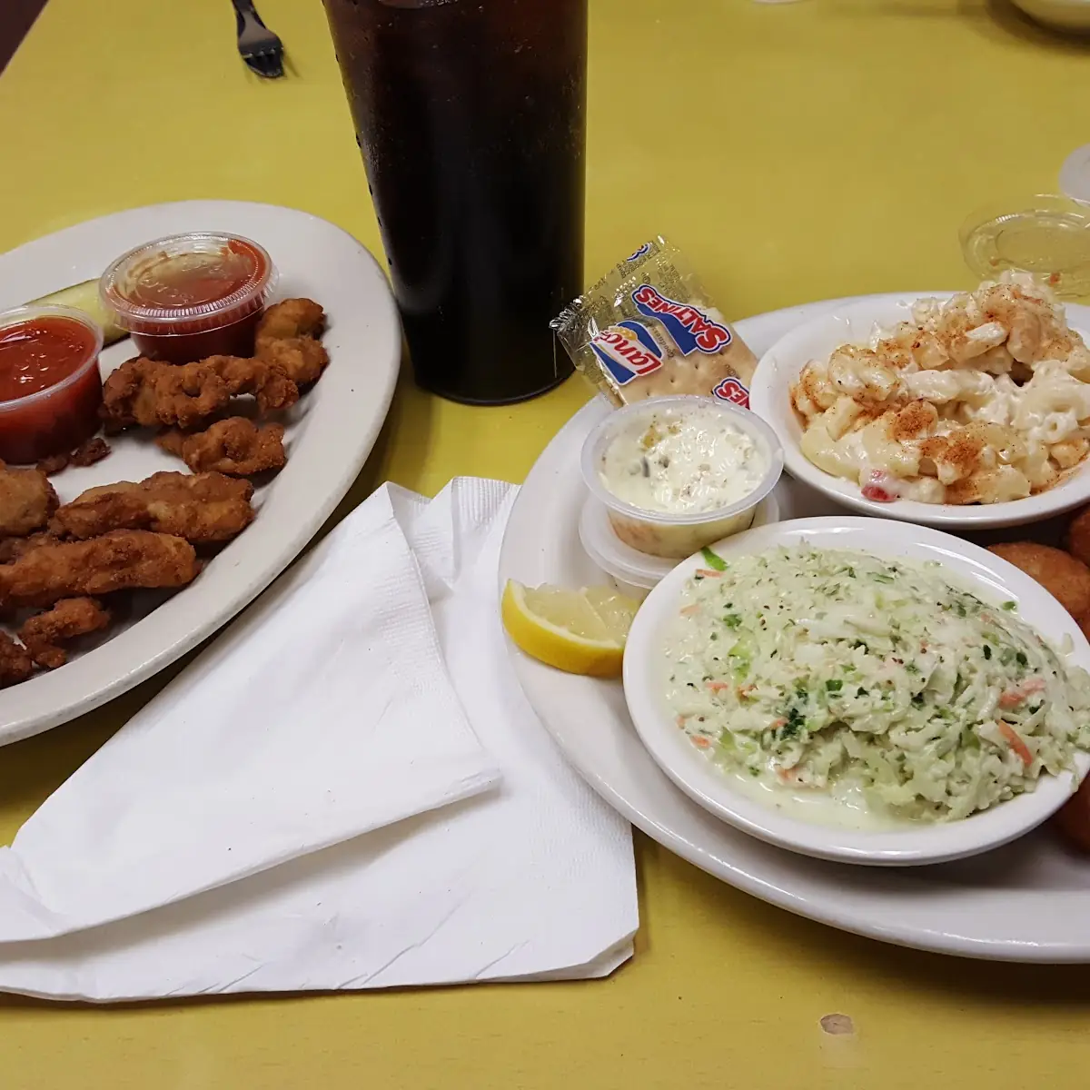 Fried Flounder and Onion Rings
