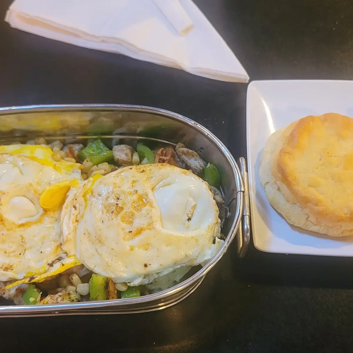 Bucket with Eggs on Top