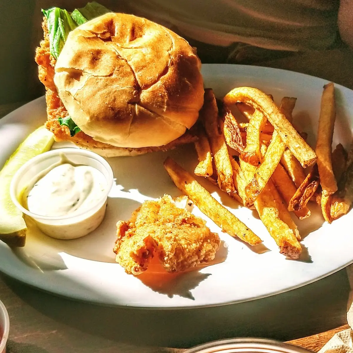 Fish Sandwich and Fries