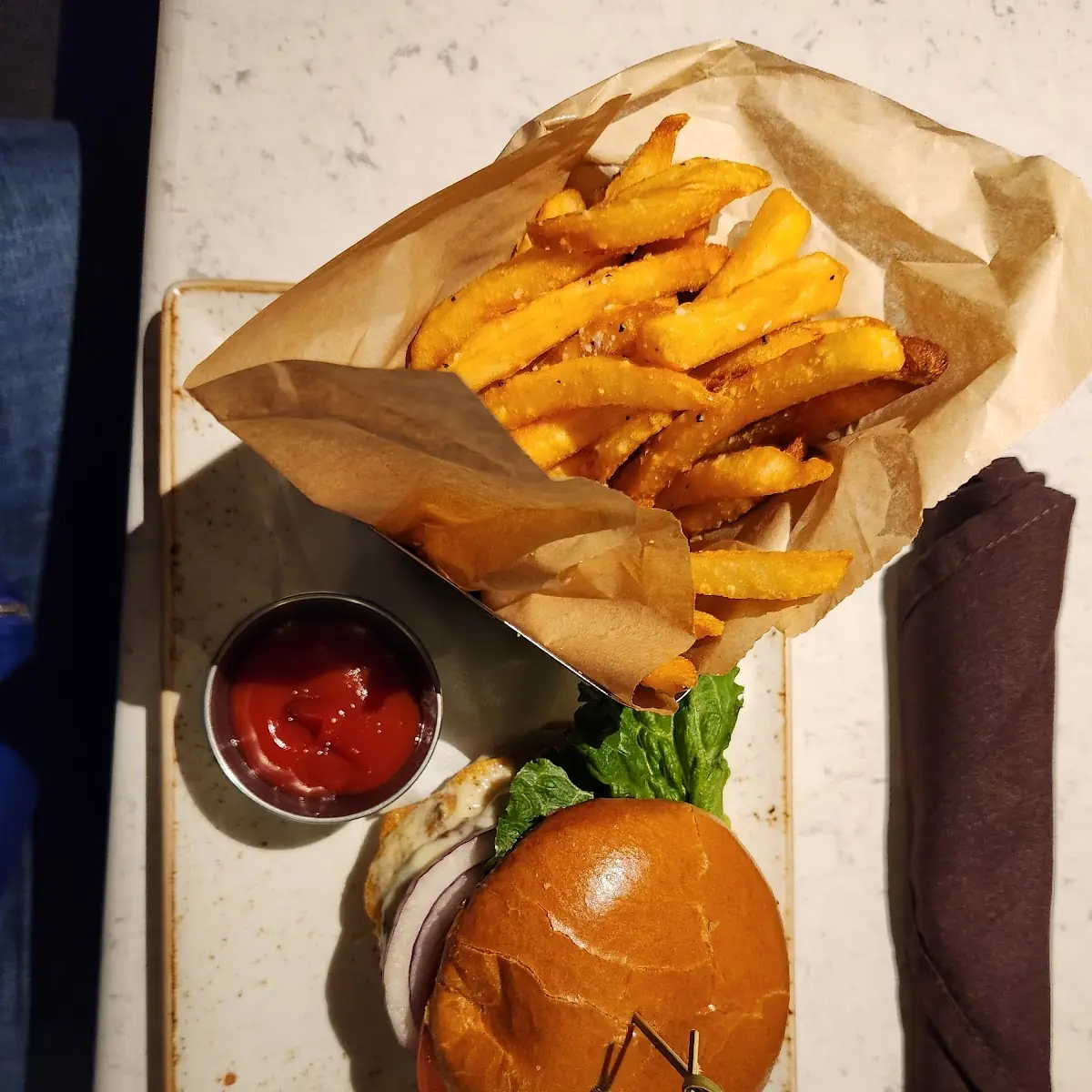 Cheeseburger and Fries